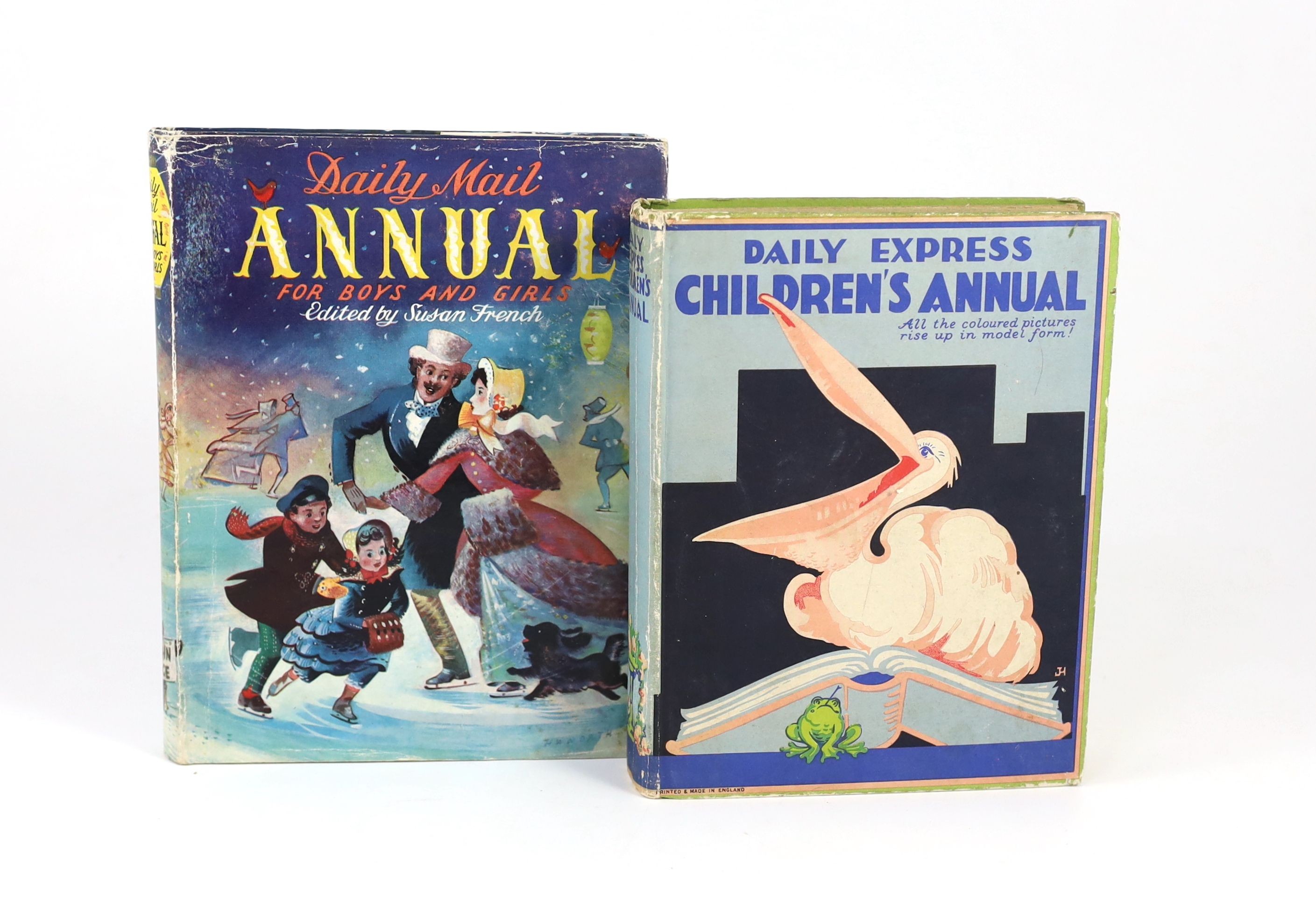 Giraud, S. Louis [ed.] - The Daily Express Children’s Annual. No.4. 1st ed. complete with numerous b/w and coloured illustrations plus 7 coloured pop up illustrations. Original printed boards with pictorial and titles. 4